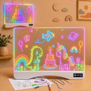 LED Drawing Board for Kids Ages 3-12,Glow Drawing Doard Gifts for Girl&Boy in Saudi Arabia