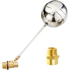 Joywayus 3/4" Thread Float Ball Valve Floating Ball-cock Tank Ballcock Fittings Automatic Water Level Control Switch(Pack of 2) in Saudi Arabia