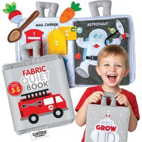 Curious Columbus Away We Go Busy Book, Fabric Travel Activity Quiet Book in Kuwait