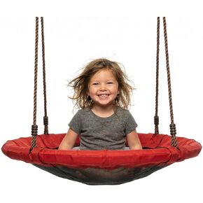 Jack and June 30" Diameter Red Round Swing Supports up to 300 lbs Swing in Kuwait