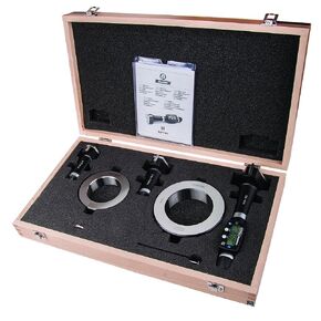 Fowler 54367010BT .250-.375"/6-10 mm XTD3 Bluetooth Electronic Holemike Bore Gage Set, 3-Point Heads, 0.00005"/0.001 mm Graduation, 0.00015"/0.004 mm Accuracy, Steel, Black in Kuwait