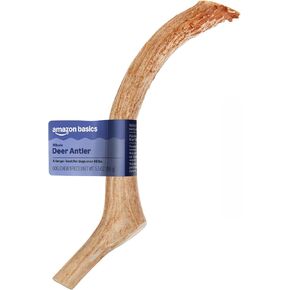 Amazon Basics Dog Deer Antler Chew, Naturally Shed, Whole, 9-10.5 inches, Long Lasting for Aggressive Chewers, X-Large, Best for Dogs Over 45 lbs (Previously Wag) in Kuwait