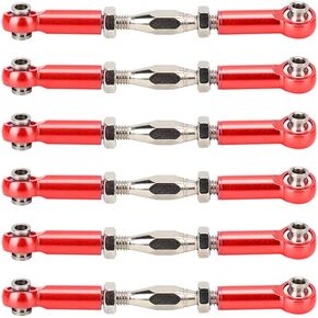 RC Turnbuckles, Adjustable Aluminum Alloy Servo Links 6-Piece Set for RC Hobbyists Front Rear Suspension Tuning Off-Road Racing Competition Use in Saudi Arabia