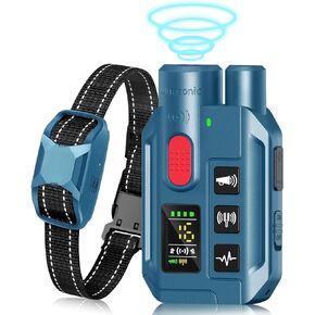 Dog Shock Collar with Remote Control,IP67 Waterproof Dog Bark Collar for Small Medium and Large Dogs,2000FT Range Dog Training Collar(Black) in Kuwait