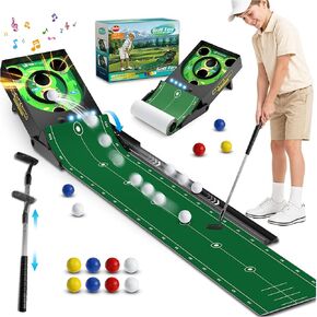 VATOS Golf Putting Mat for Kids with Auto Ball Return,Sound & Light Effects in Kuwait
