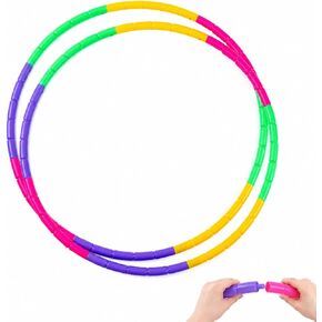 2-Pack Detachable Hula Hoop Snap Together Exercise Hoop in Kuwait