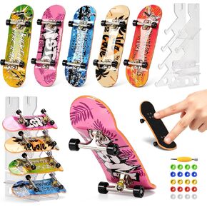 Mini Skateboard Set with 5 Pro fingerboards, Rack and Gift Box in Kuwait