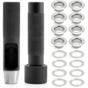CRAFTMEMORE 1/2" Grommet Tool Kit Eyelet Setting Tool Grommet Setter Hole Punch Cutter & Pack of 10 Grommets (1/2 (13mm) Inside Diameter) in Saudi Arabia
