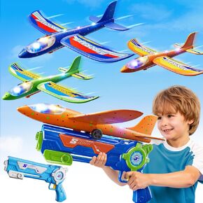 4 Pack Airplane Launcher Toys, LED Foam Glider with 2 Modes in Kuwait