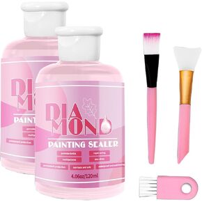 Diamond Painting Sealer Glue Kit 2 Pack 8OZ with Silicone Brush in Kuwait