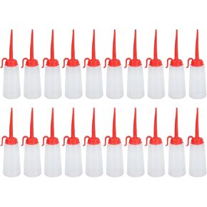 20 Pack Sewing Machine Oil Bottle 160ml Plastic Lubricant Applicator with Red Long Spout for Precision Oiling in Kuwait