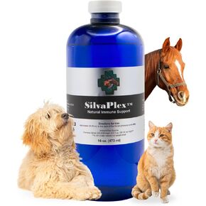 Natural Immune Support Solution - 100 PPM Chelated Silver for Dogs, Cats, Horses, Livestock - Veterinarian Developed Formula - Natural Breathing Support (8 oz) in Saudi Arabia