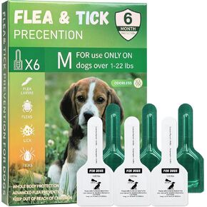 6Pcs Topical Dog Care Drops for Small Dogs 5-22 lbs, Monthly Outdoor Comfort Liquid for Dogs, Waterproof Pet Skin Care Formula, Easy-to-Apply Dog Care Drops, 6 Month Supply in Kuwait