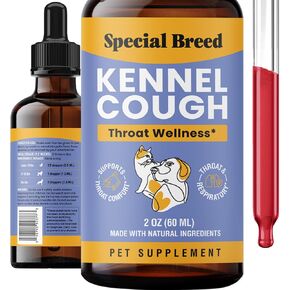 Kennel Cough Support for Dogs & Cats – Helps with Dry, Wet & Barking Cough – Herbal Pet Respiratory & Throat Support, Supports Breathing & Clear Airways – Natural Liquid Supplement – 8oz in Saudi Arabia