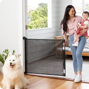 Perma Child Safety Retractable Baby Gate - Mesh Dog & Pet Gate for Stairs in Saudi Arabia