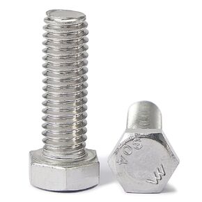 1/2-13 x 2-1/2" Hex Head Bolts Screws, Stainless Steel 304, Bright Finish, Fully Threaded, Hexagon Head Bolts, Quantity 4 in Saudi Arabia