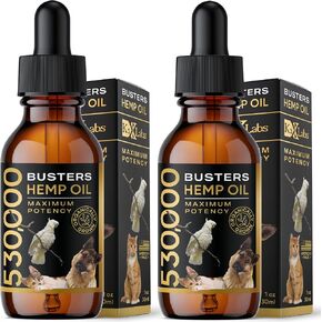 Buster's Hemp Oil for Dogs & Cats, Calm, Joint, Coat, 2-Pack 30ml in Kuwait