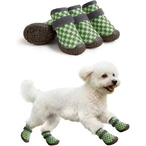 Dog Shoes Breathable Non-Slip Outdoor Booties for Small Medium Dogs, Pet Boots Paw Protector for Hot Pavement Hardwood Floors (Blue, Medium) in Kuwait