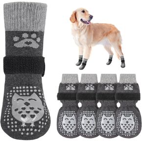 SCENEREAL Anti Slip Dog Socks to Prevent Licking Paws for Hardwood Floors in Kuwait
