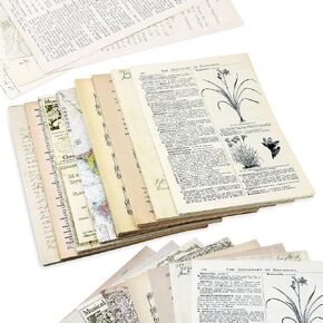 120 Pcs Vintage Scrapbook Paper Sheets for Junk Journal in Saudi Arabia