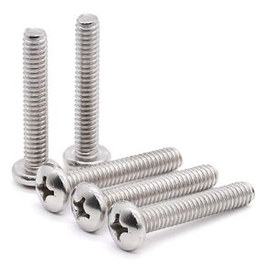Glvaner #10-32 x 1-1/2" (50 pcs) Pan Head Machine Screws, 18/8 Stainless Steel 304, Phillips Drive Cross Round Head Machine Screws, Fully Threaded, Machine Coarse Thread in Saudi Arabia