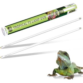 REPTI ZOO 2 Pack 22" T5 5.0 UVB Reptile Light Bulb 24W, UVA UVB Fluorescent Lamp Tube for Turtles, Chameleon, Tortoises, Lizard in Kuwait