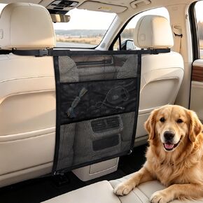 Dog Car Barrier, Dog Car Net Barrier with Mesh Storage Pocket in Kuwait