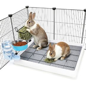 FHTONGE 4 in 1 Guinea Pig Litter Box with Feeder Combo Set for Cage in Saudi Arabia