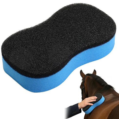 Horse Groomer Shower Sponge Grooming Tool for Cleaning and Massage,Reusable Versatility Brush Scrubber for Body Hair,1 Pack in Kuwait