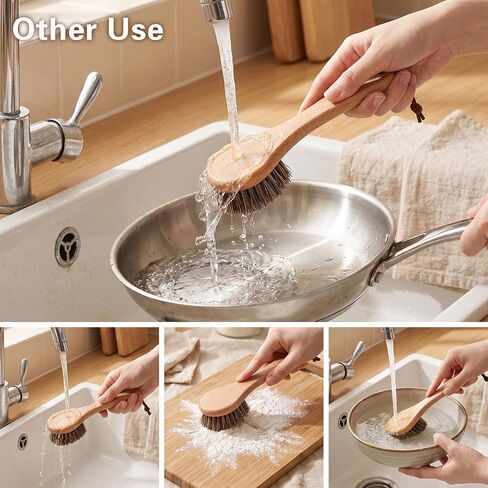 Horse Hair Brush, Wood Sourdough Cleaner Banneton Brush for Proofing Basket in Kuwait