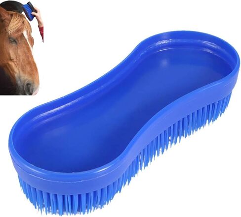 Horse Cleaning Brush, Cleaning Grooming Silicone Brush Magic Horse Brush Equestrian Massage Tool in Kuwait