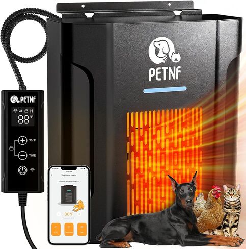 PETNF Dog House Heater – 45℉ to 113℉ Thermostat with WiFi App Control in Kuwait