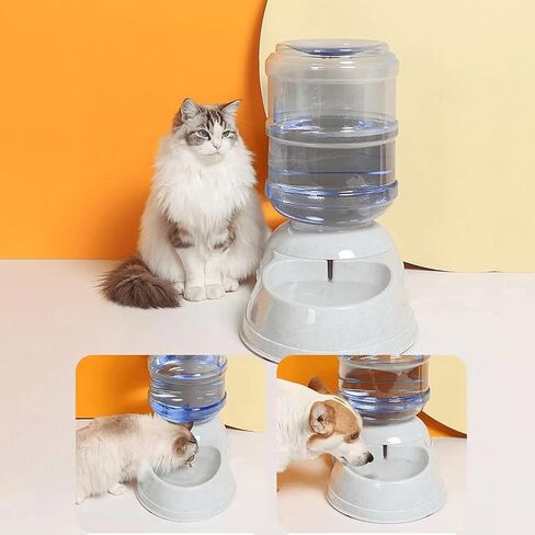 Automatic Dog Water Dispenser, 3 Gallon| 11L Gravity Automatic Pet Water Dispenser Station, Pet Waterer for Dogs and Cats, Large Capacity Water Feeder (3 Gallon Water) in Kuwait