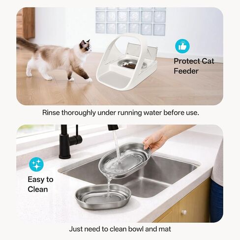 Stainless Steel Bowls for Automatic Microchip Pet Feeder in Kuwait
