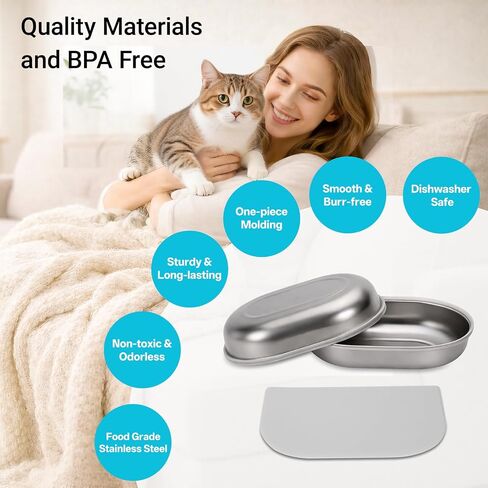 Stainless Steel Bowls for Automatic Microchip Pet Feeder in Kuwait