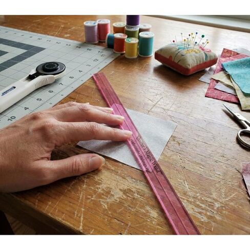 Quilter’s Magic Wand ½" x 12" Precision Ruler – Marking Tool for Tucker Trimmer & Wing Clipper – Studio 180 Designs (DT04) - Hot Pink in Saudi Arabia