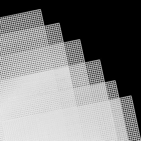 SAVITA 6 Pieces 13x10.24in 7 Count Plastic Needlepoint Canvas White Plastic mesh Sheets for Embroidery Crafting and Knit and Crochet Projects in Kuwait
