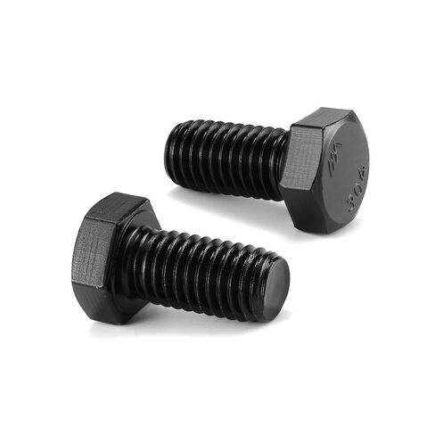 3/8-16 x 3 Hex Head Screw Bolt, 20Pcs 18-8 (304) Stainless Steel, Fully Threaded,Black Oxide by SG TZH in Kuwait