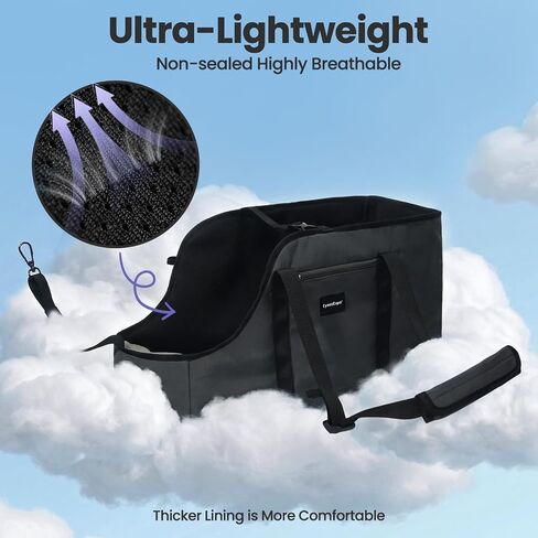 Dog Purse Carrier for Small Dogs,Dachshund Dog Carrier Tote Bag,Long-Bodied Dog Bag,Hands-Free Pet Carrier Bag&Dog Car Seat,Puppy Travel Carrier Bag,Max 18 lb (Black) in Kuwait