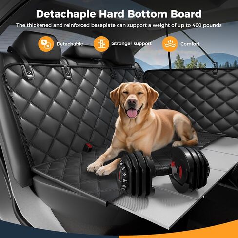 Dog Car Seat Cover for Back Seat, Hard Bottom Back Seat Extender for Dog in Saudi Arabia