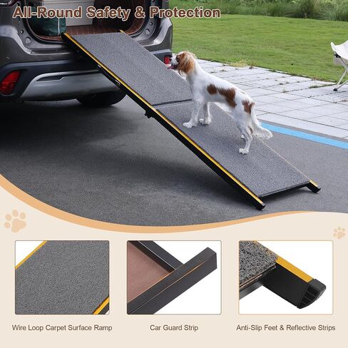 Dog Ramp for Car,75"L x 20"W Extra Long,Pet Ramp for Large Dogs in Saudi Arabia
