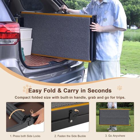 Dog Ramp for Car,75"L x 20"W Extra Long,Pet Ramp for Large Dogs in Saudi Arabia