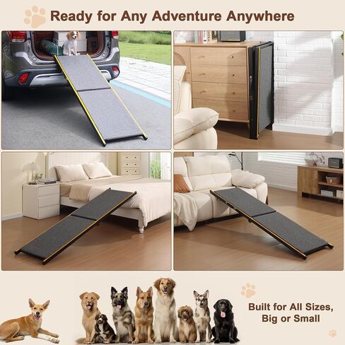 Dog Ramp for Car,75"L x 20"W Extra Long,Pet Ramp for Large Dogs in Saudi Arabia