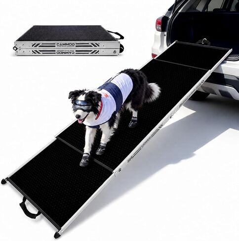 CAMMOO Dog Ramp for Car, 73''L x 20''W Foldable Pet Ramp for Large Dogs in Kuwait