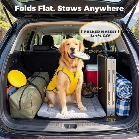 CAMMOO Dog Ramp for Car, 73''L x 20''W Foldable Pet Ramp for Large Dogs in Kuwait