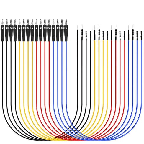 KAWISH Banana Plug Test Lead Set, Male to Female, Universal Electrical Testing Jumper Cables,4mm Stackable Banana Plug Wire Test Cable Lead for Electrical Testing（16pcs） in Kuwait