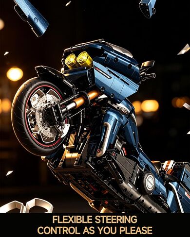 Cruiser Motorcycle Building Set for Adults Technic Motorbike Model Toy in Kuwait