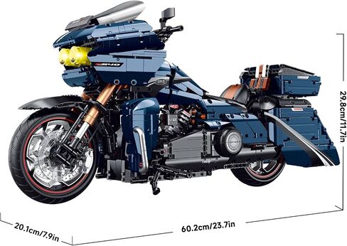 Cruiser Motorcycle Building Set for Adults Technic Motorbike Model Toy in Kuwait