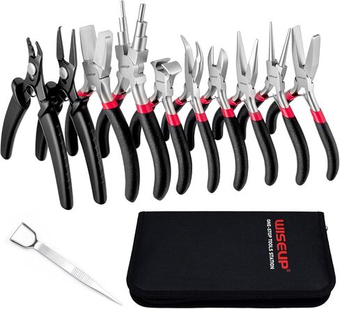 WISEUP 11pcs Jewelry Plier Sets for Crafting, Electronics & Jewelry Making in Saudi Arabia