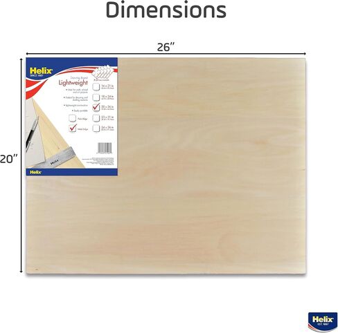 Helix - Wooden Drawing Board - Lightweight - 20 x 26 inch in Kuwait